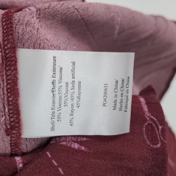 Modcloth A Cut Above Average Shirt Dress Size 12 Burgundy Scissors Hair Stylist‎ - Picture 7 of 16